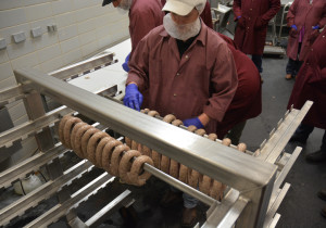 Aggie Processed Meat School participants learn how to make a number of meat products, including sausage. (Texas A&M AgriLife Extension Service photo by Blair Fannin)