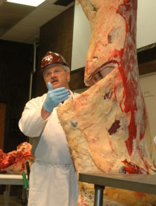 Youth can learn more about the beef industry, including beef fabrication, during a special hands-on program held in conjunction with the Texas A&M Beef Cattle Short Course on Aug. 1-2 at Texas A&M University in College Station. (Texas A&M AgriLife Extension Service photo by Blair Fannin)