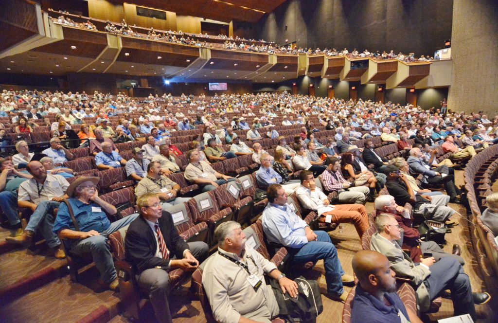 Auditorium full of people