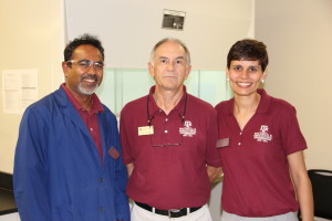 From left to right-Dr.Sandun Fernando, Dr.Zivko Nikolov and Dr.Carmen Gomes