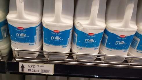 Imported milk from South Africa.