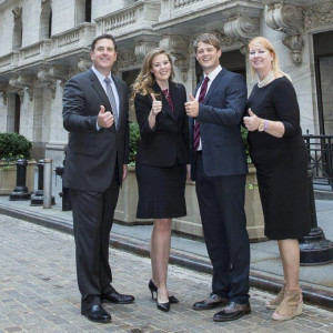 Thomas Nally, President, TD Ameritrade, Mariel Braun, Nathan Harness, and Kate Healy, Managing Director of Marketing, TD Ameritrade Institutional