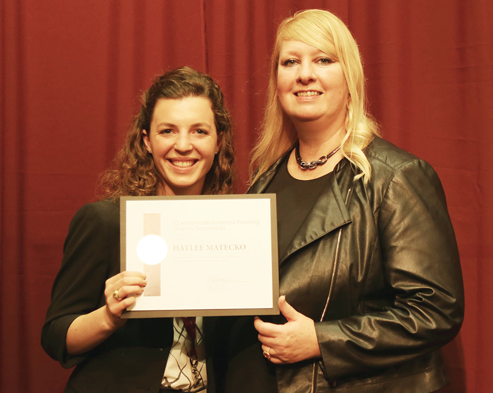 TD Ameritrade Financial Planning Diversity Scholarship winner Haylee Matecko