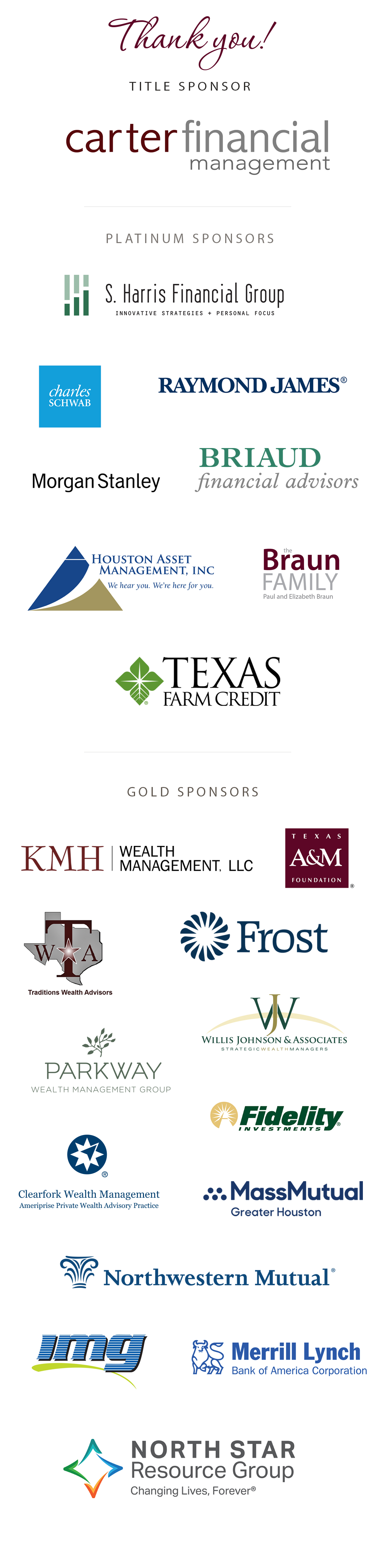 Thank you to our 2019 Conference Sponsors!