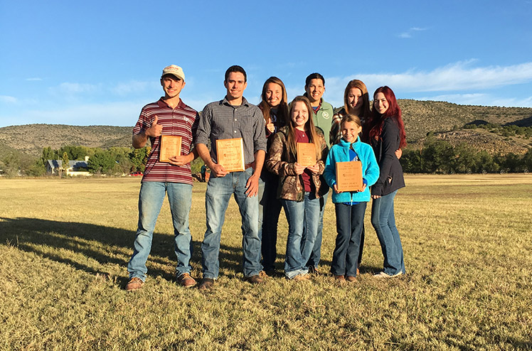 The TAMU Soils Team from left to right: Sam Shroyer, Michael Bartmass, Sarah Vaughn, asst. coach;Nicole Shigley; Dr. Cristine Morgan, coach; Cristine’s daughter Claire Morgan(front); Kacie Wynne, and Rory Tucker