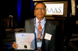 B.B. Singh honored by the American Association for Advancement of Science (AAAS)