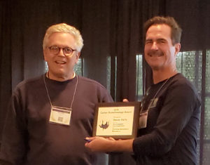Don Jones and David Stelly with award
